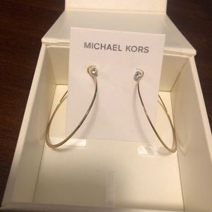 Michael Kors gold hoop earrings